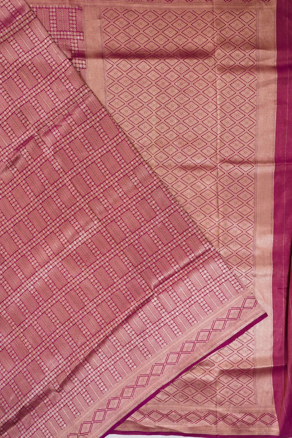 Vaanya Banaras Silk Brocade Purple Saree