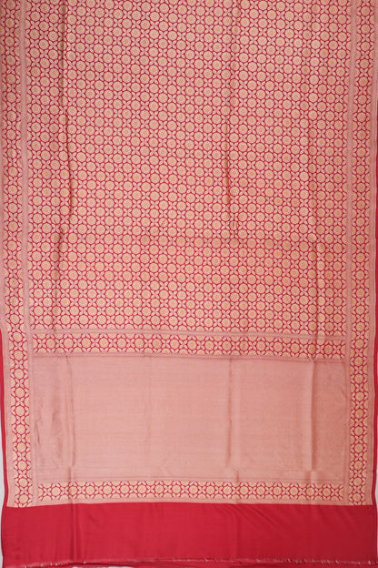 Vaanya Banaras Silk Brocade Red Saree