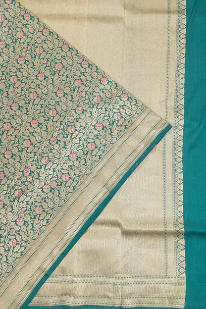 Vaanya Banaras Silk Brocade Blue Saree