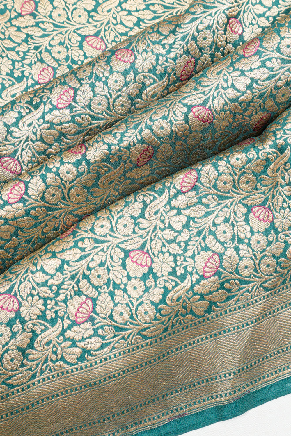 Vaanya Banaras Silk Brocade Blue Saree