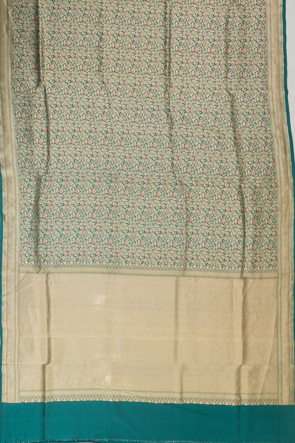 Vaanya Banaras Silk Brocade Blue Saree
