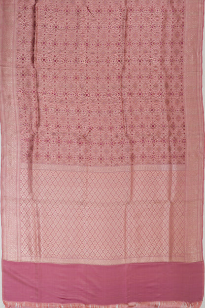Vaanya Banaras Silk Brocade Pink Saree
