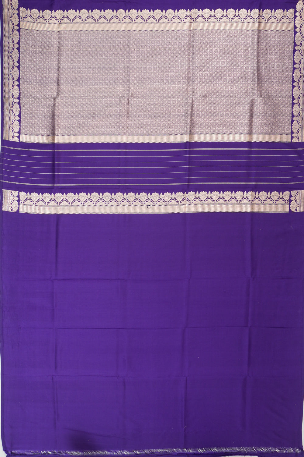 Banarasi Silk Butta Violet Saree