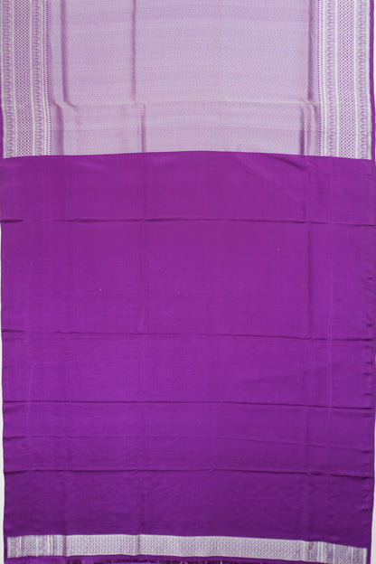 Banarasi Silk Butta Purple Saree