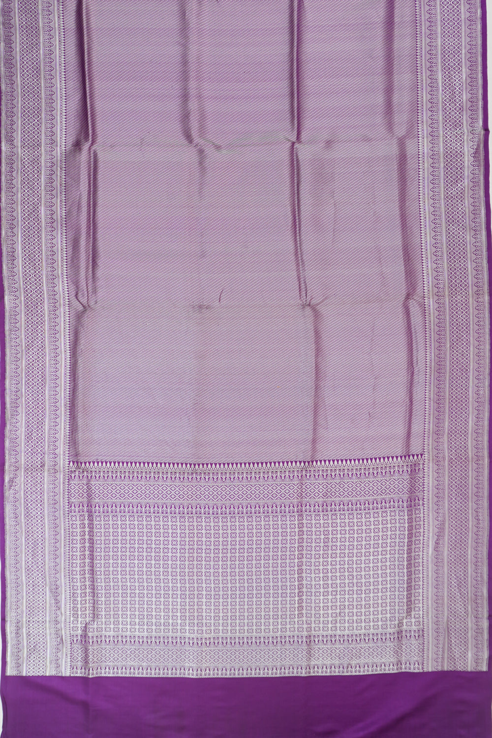 Banarasi Silk Butta Purple Saree