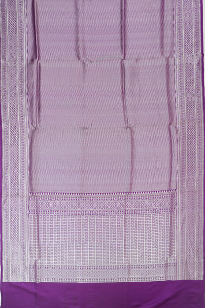 Banarasi Silk Butta Purple Saree
