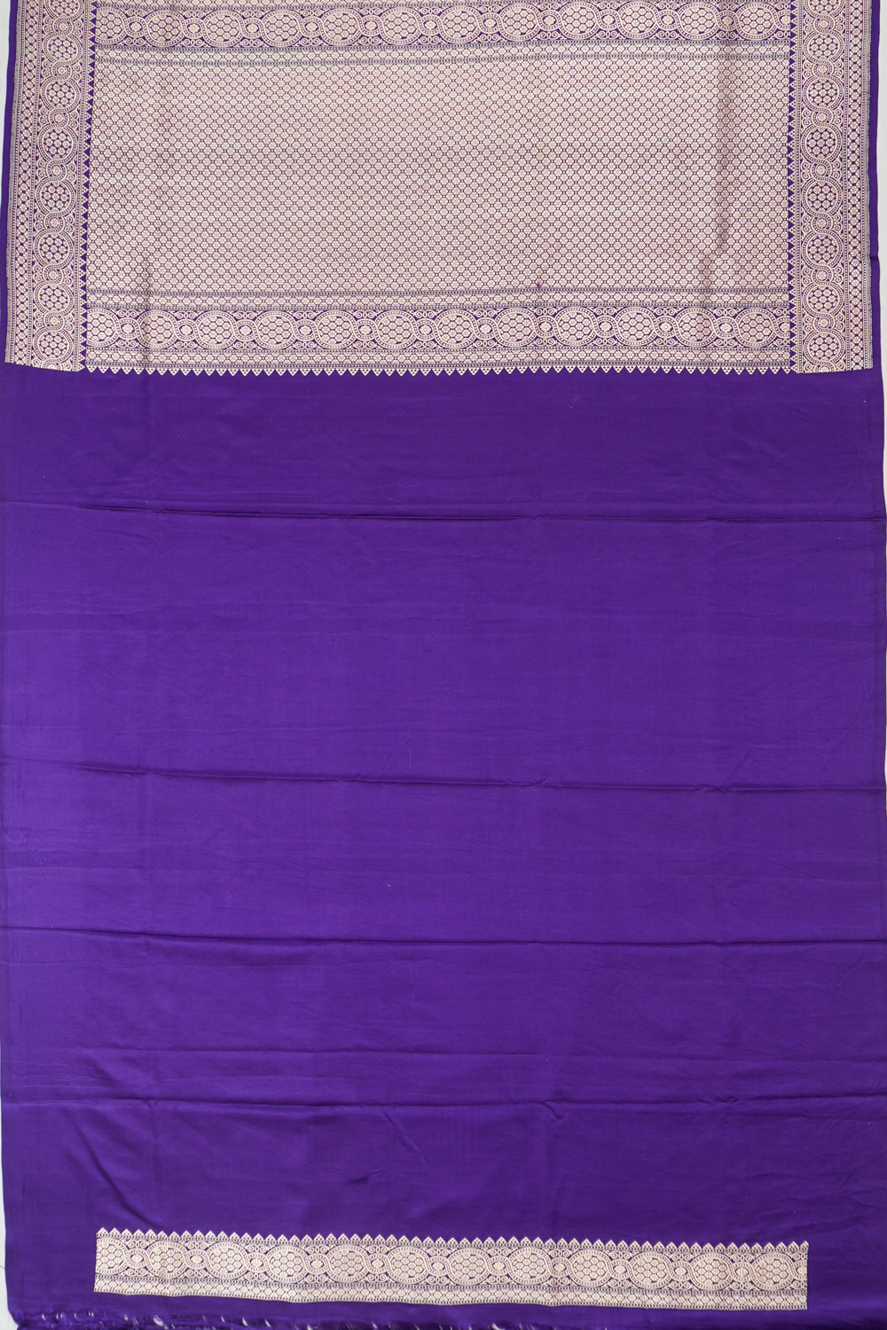 Banarasi Silk Butta Violet Saree