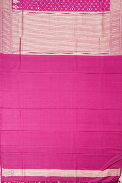 Banarasi Silk Butta Pink Saree