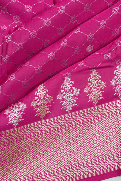 Banarasi Silk Butta Pink Saree
