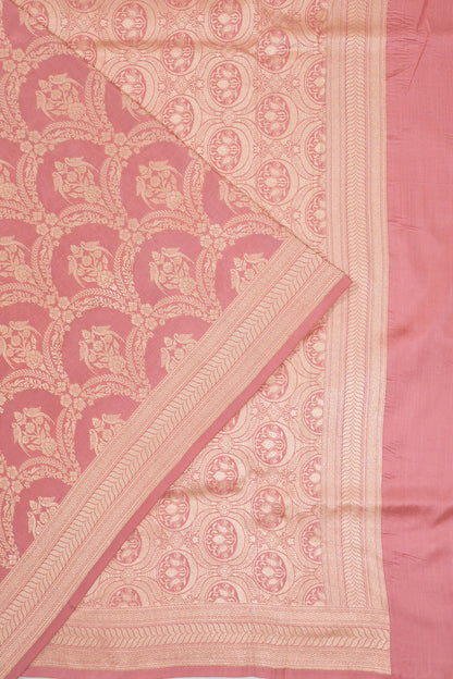 Banarasi Silk Butta Pink Saree