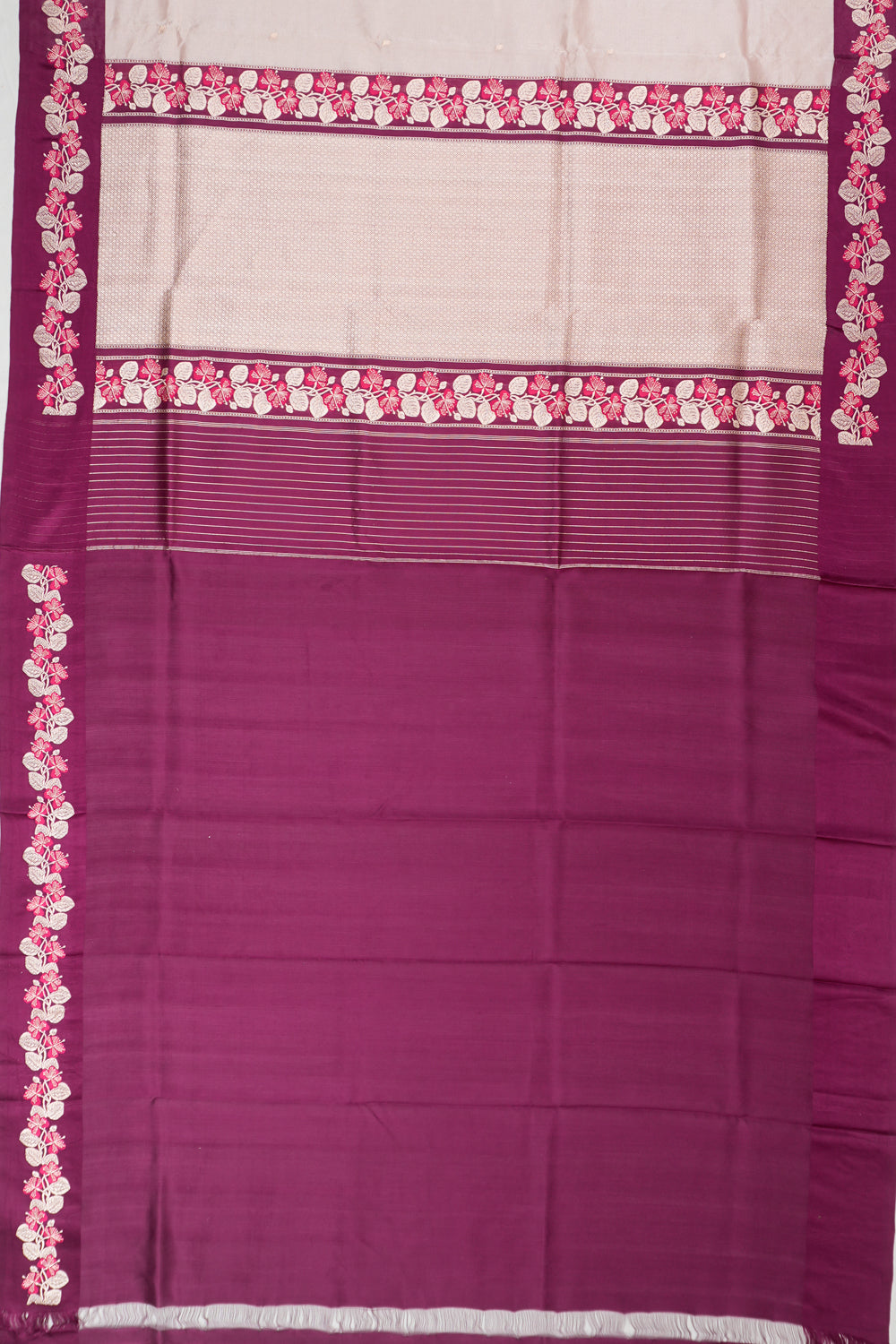 Banarasi Kora Organza Butta Pink Saree