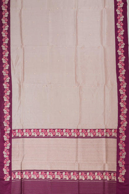 Banarasi Kora Organza Butta Pink Saree
