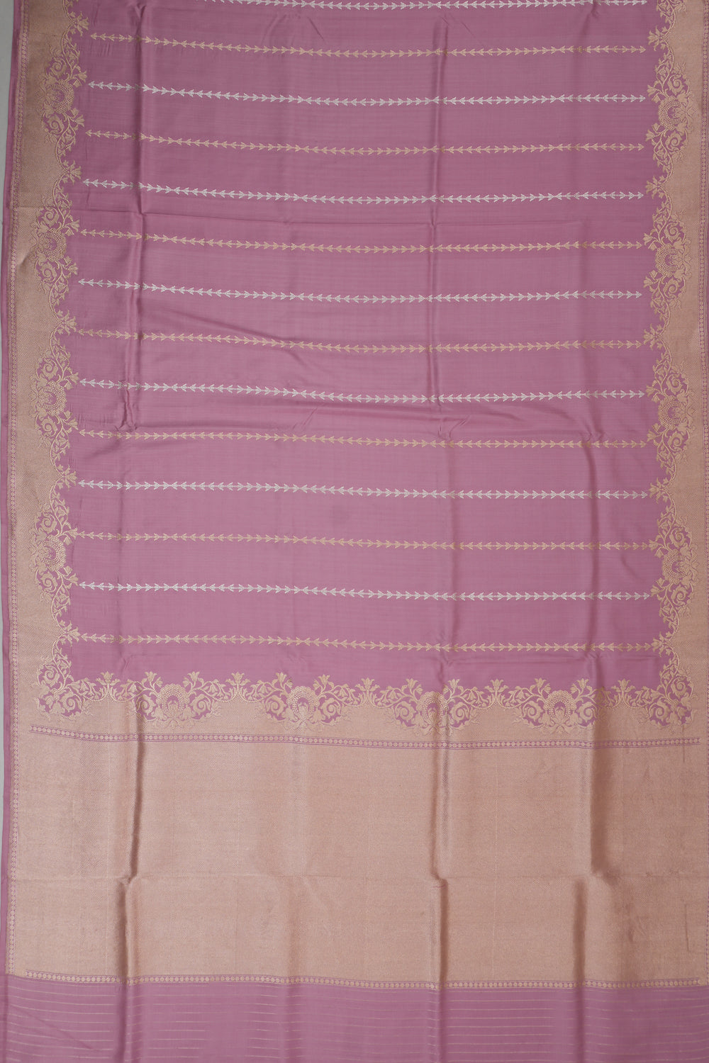 Banarasi Silk Butta Lavender Saree