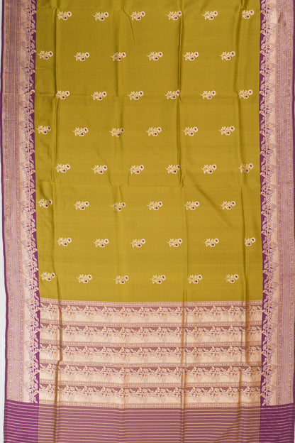 Banarasi Silk Butta Green Saree