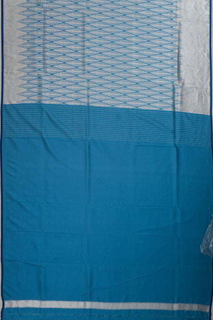 Banarasi Silk Butta Blue Saree