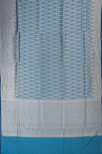 Banarasi Silk Butta Blue Saree