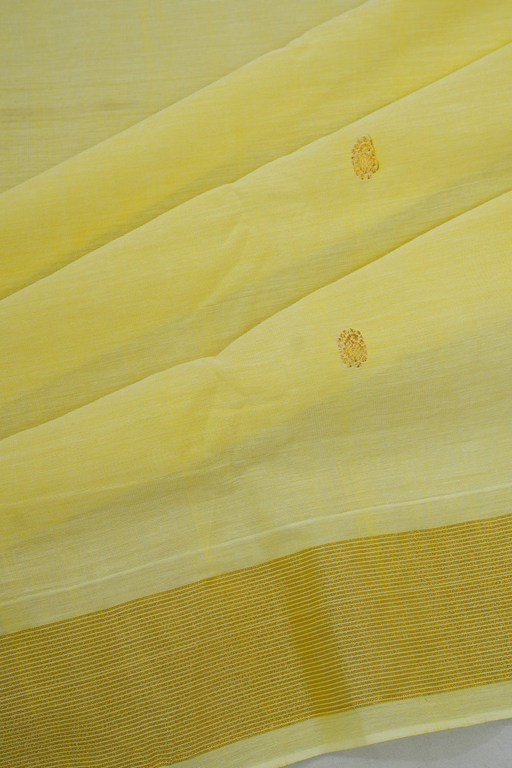 Paithani Cotton Butta Green Saree