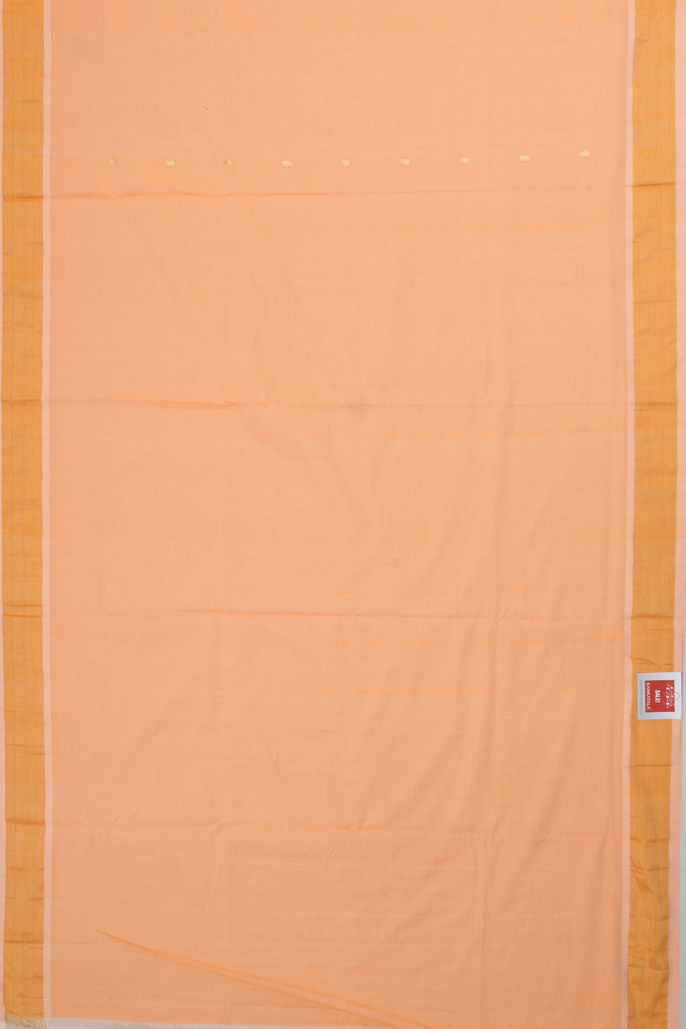 Paithani Cotton Butta Orange Saree