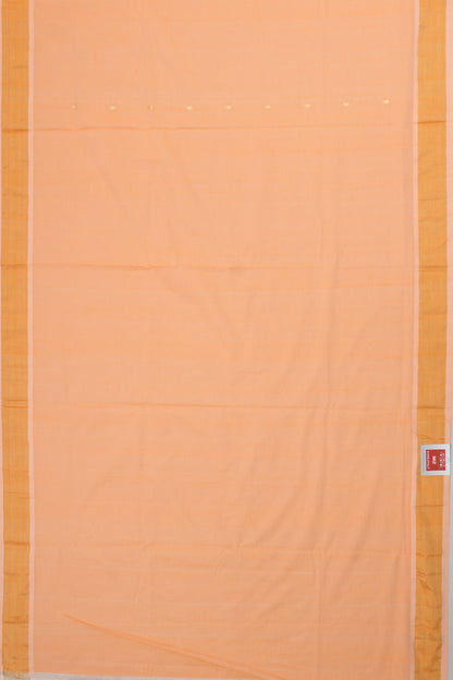 Paithani Cotton Butta Orange Saree