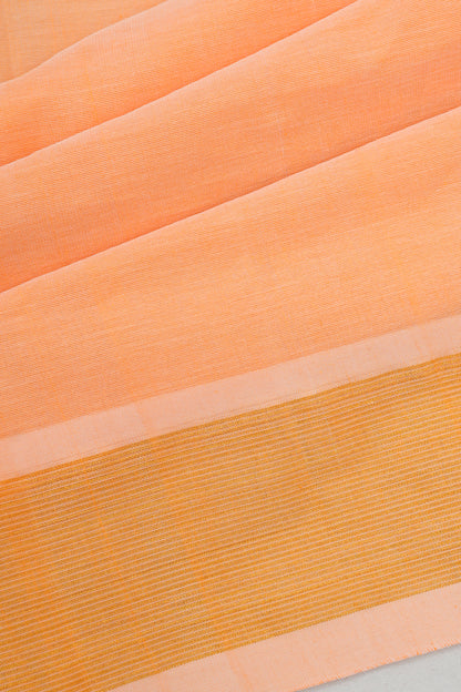 Paithani Cotton Butta Orange Saree