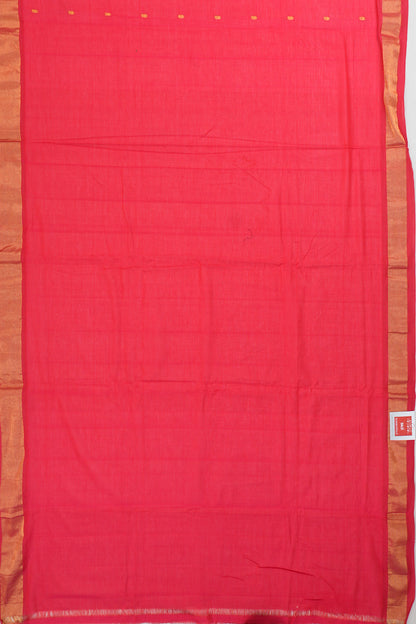 Paithani Cotton Butta Pink Saree