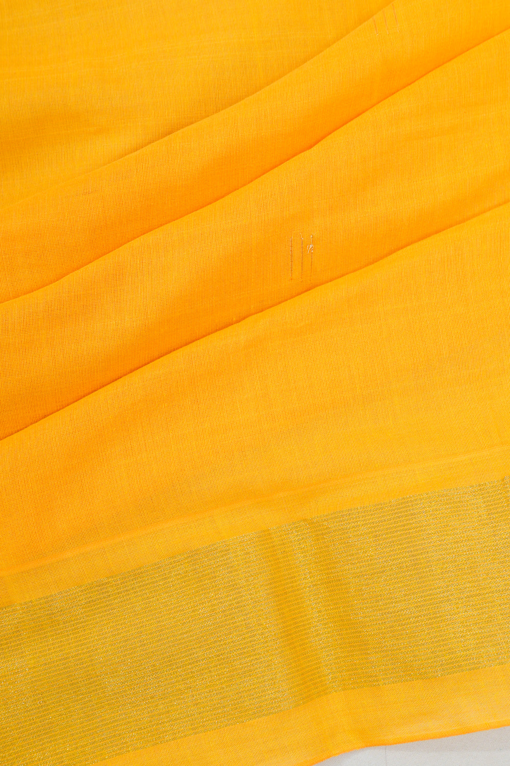 Paithani Cotton Butta Yellow Saree