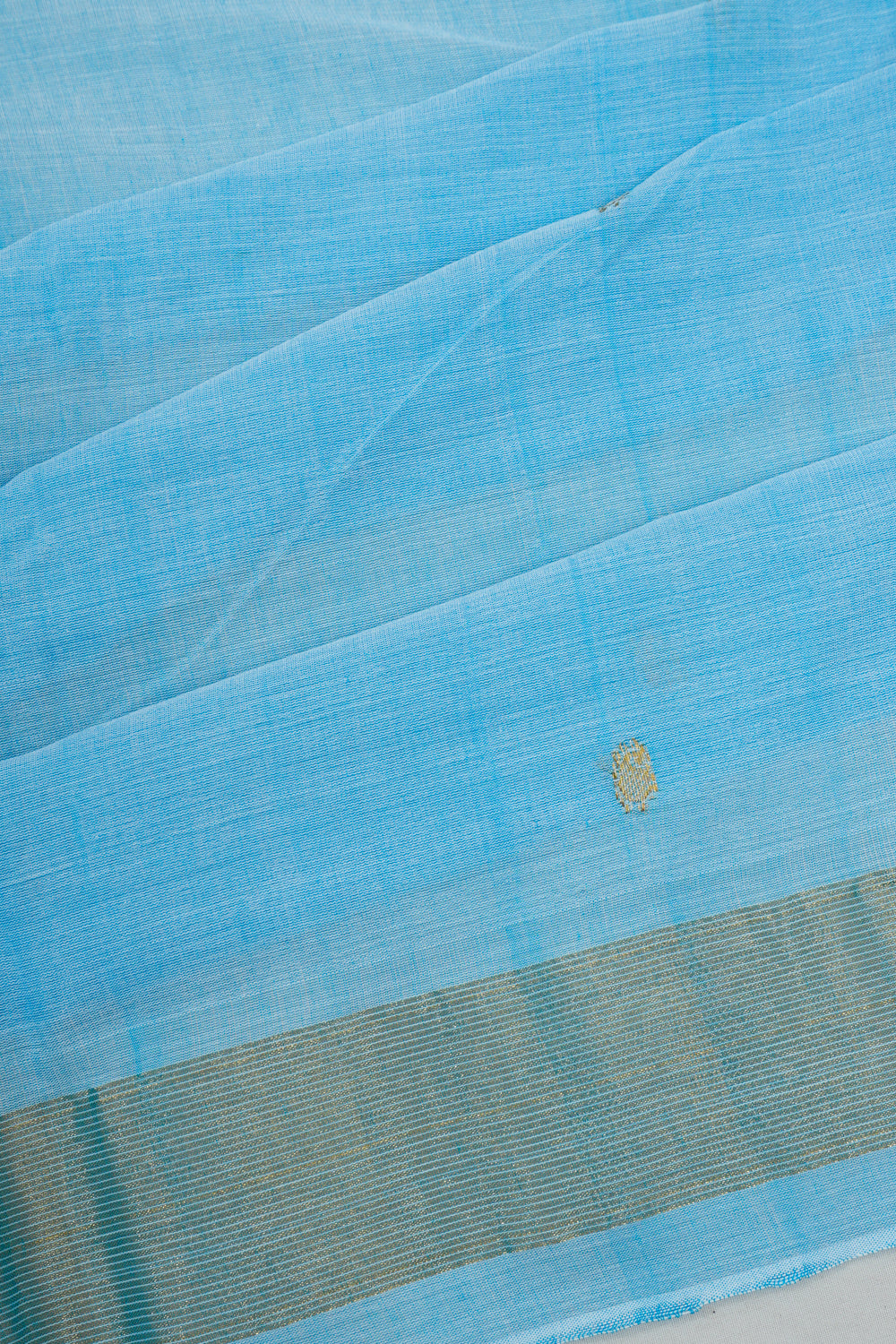 Paithani Cotton Butta Blue Saree