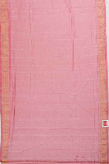 Paithani Cotton Butta Pink Saree