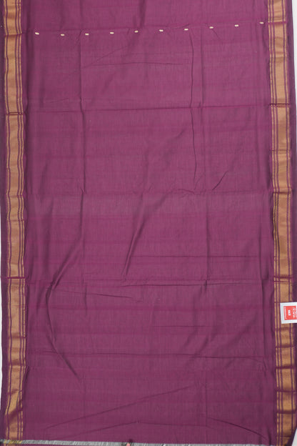 Paithani Cotton Butta Purple Saree