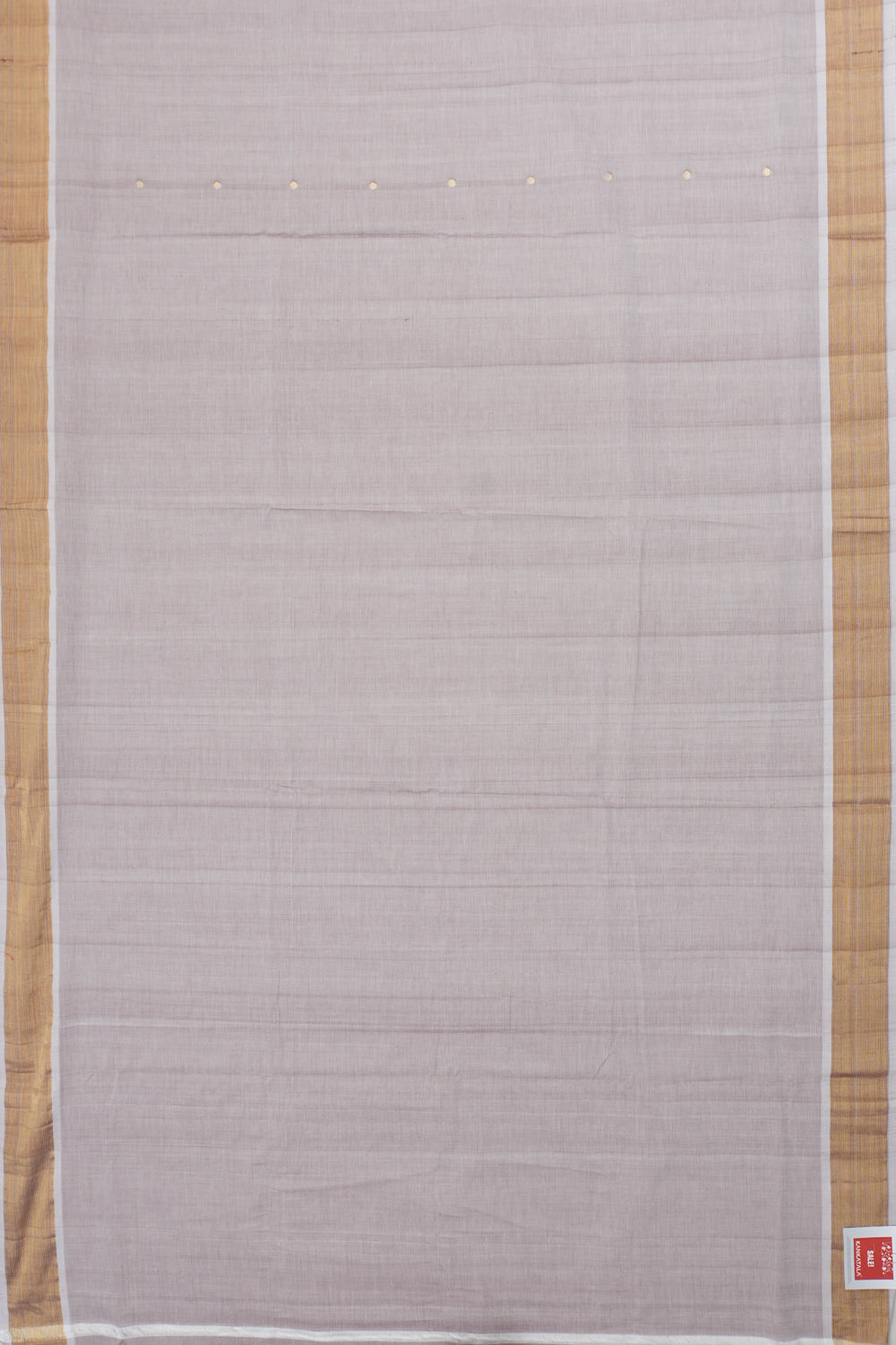Paithani Cotton Butta Grey Saree