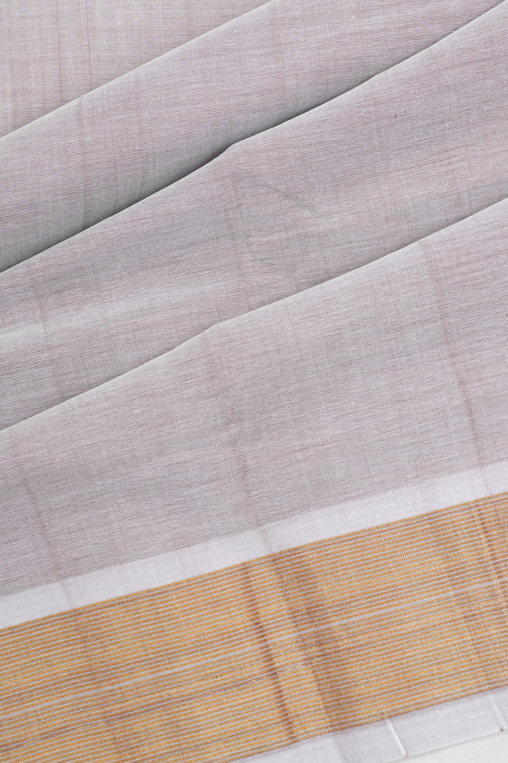 Paithani Cotton Butta Grey Saree