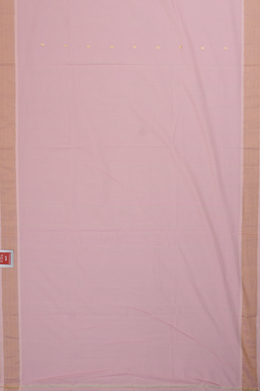 Paithani Cotton Butta Baby Pink Saree