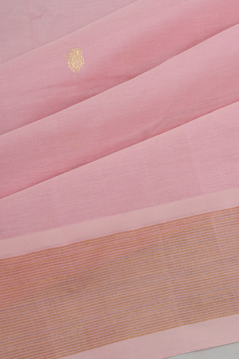 Paithani Cotton Butta Baby Pink Saree