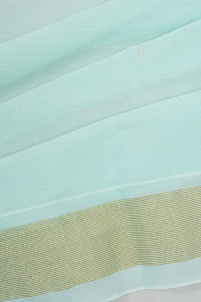 Paithani Cotton Butta Blue Saree