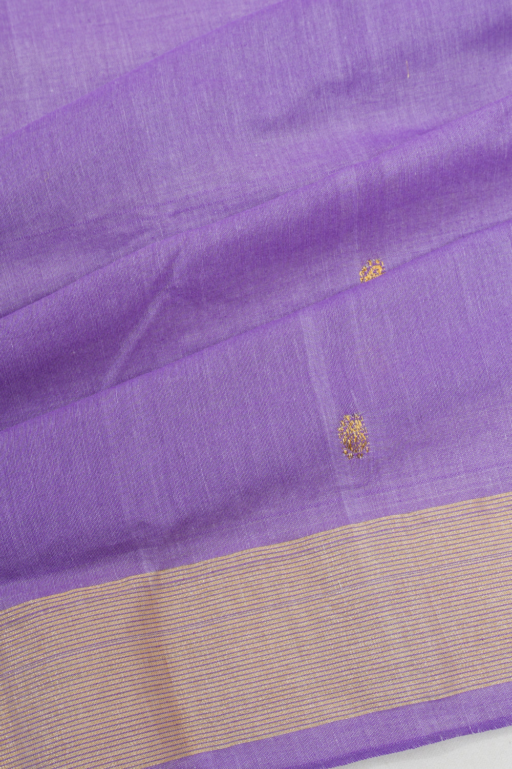 Paithani Cotton Butta Lavender Saree