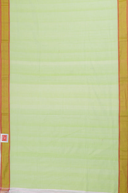 Paithani Cotton Butta Pista Green Saree