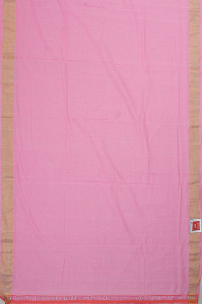 Paithani Cotton Butta Pink Saree