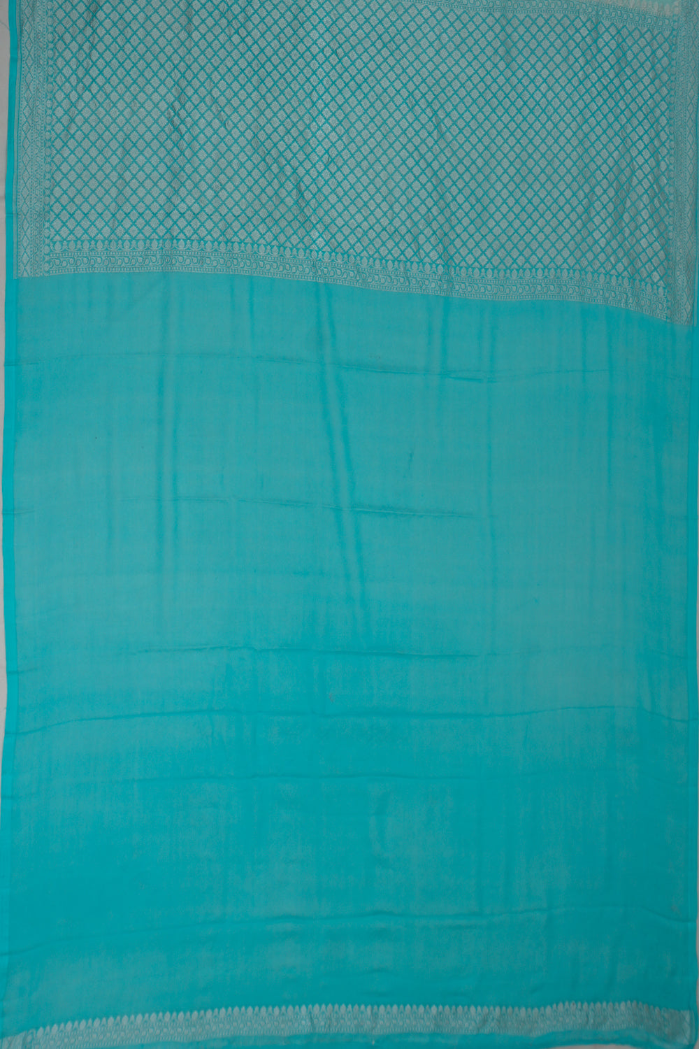 Banarasi Georgette Butta Blue Saree
