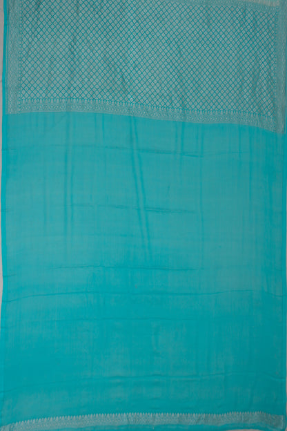 Banarasi Georgette Butta Blue Saree