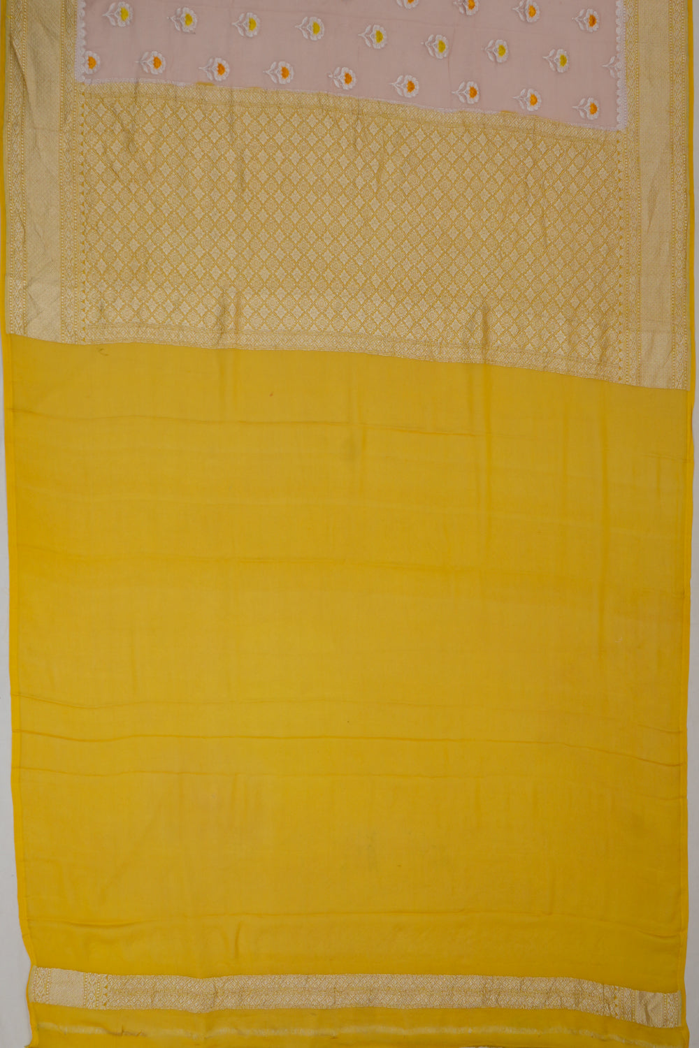 Banarasi Georgette Butta Pink Saree