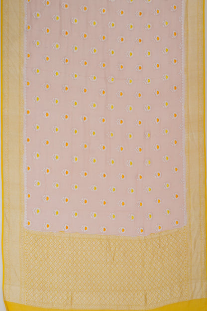 Banarasi Georgette Butta Pink Saree