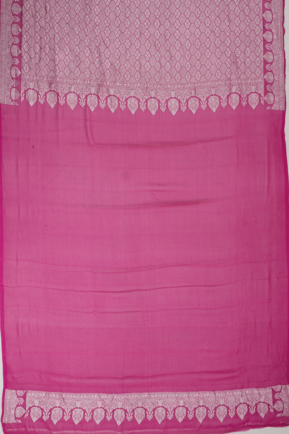Banarasi Georgette Butta Pink Saree