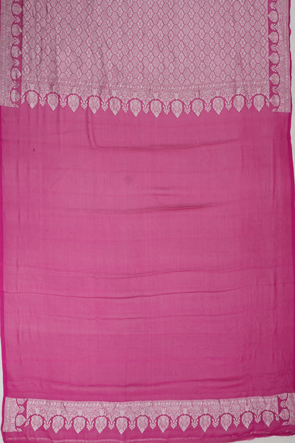 Banarasi Georgette Butta Pink Saree
