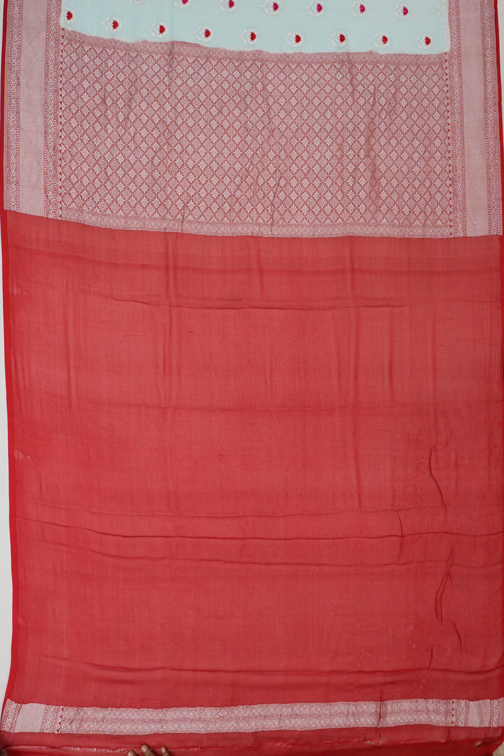 Banarasi Georgette Butta Blue Saree