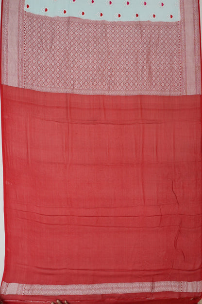 Banarasi Georgette Butta Blue Saree