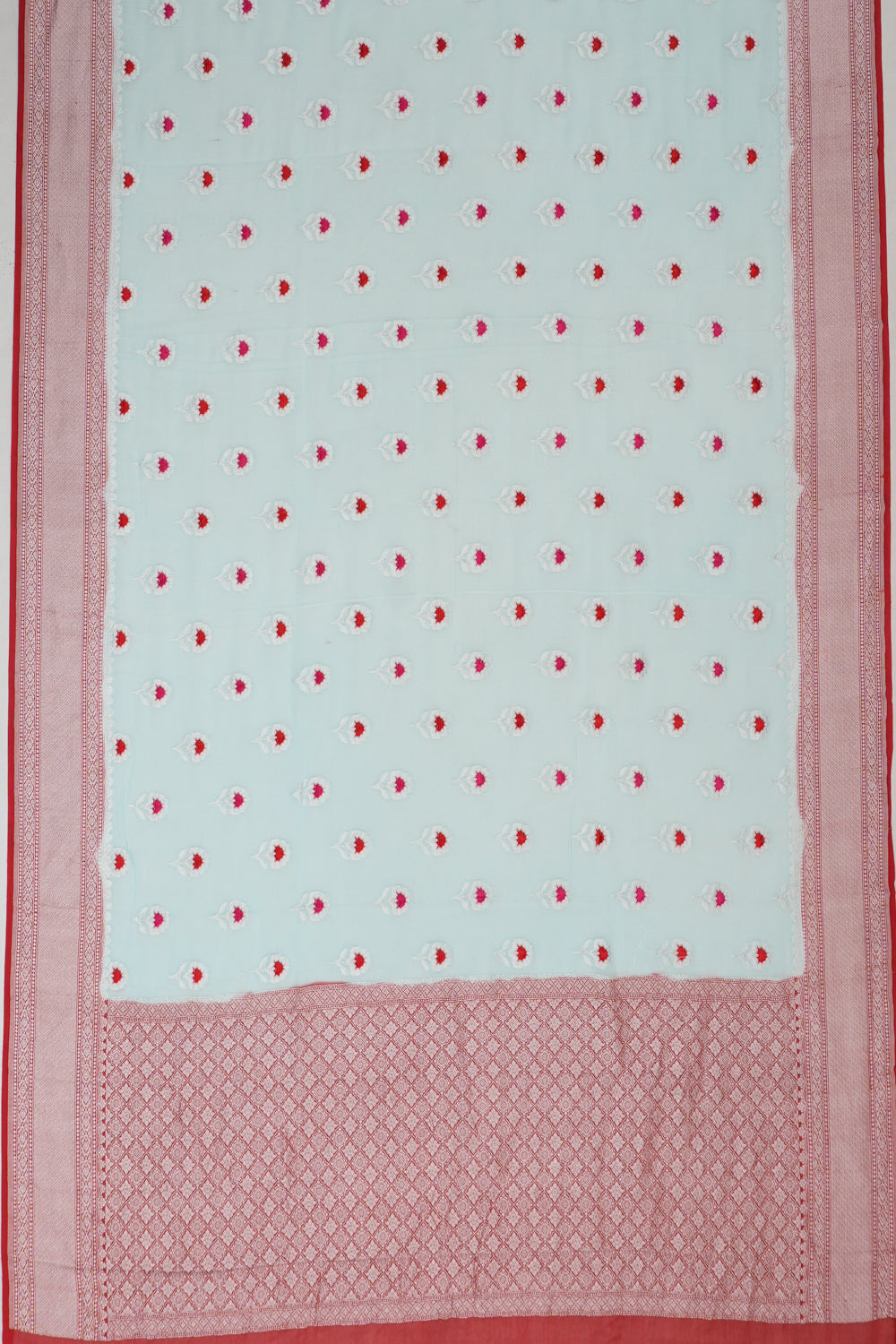 Banarasi Georgette Butta Blue Saree