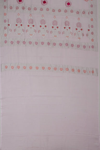 Banarasi Georgette Butta Off White Saree