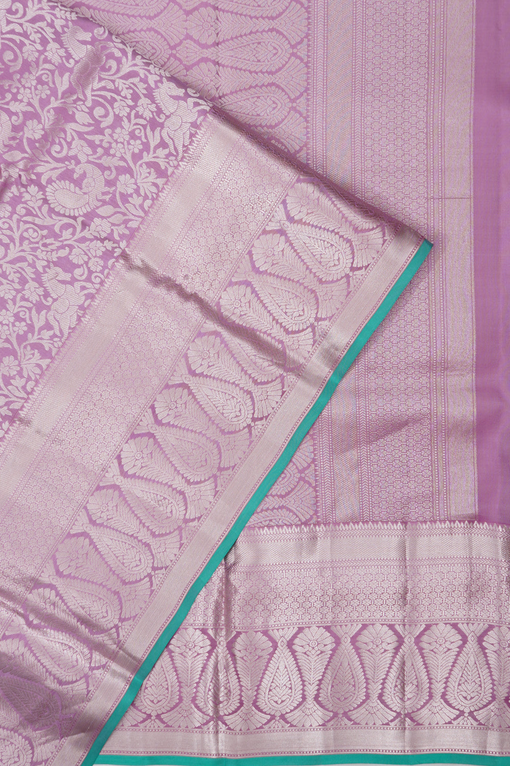 Coimbatore Silk Brocade Lavender Saree