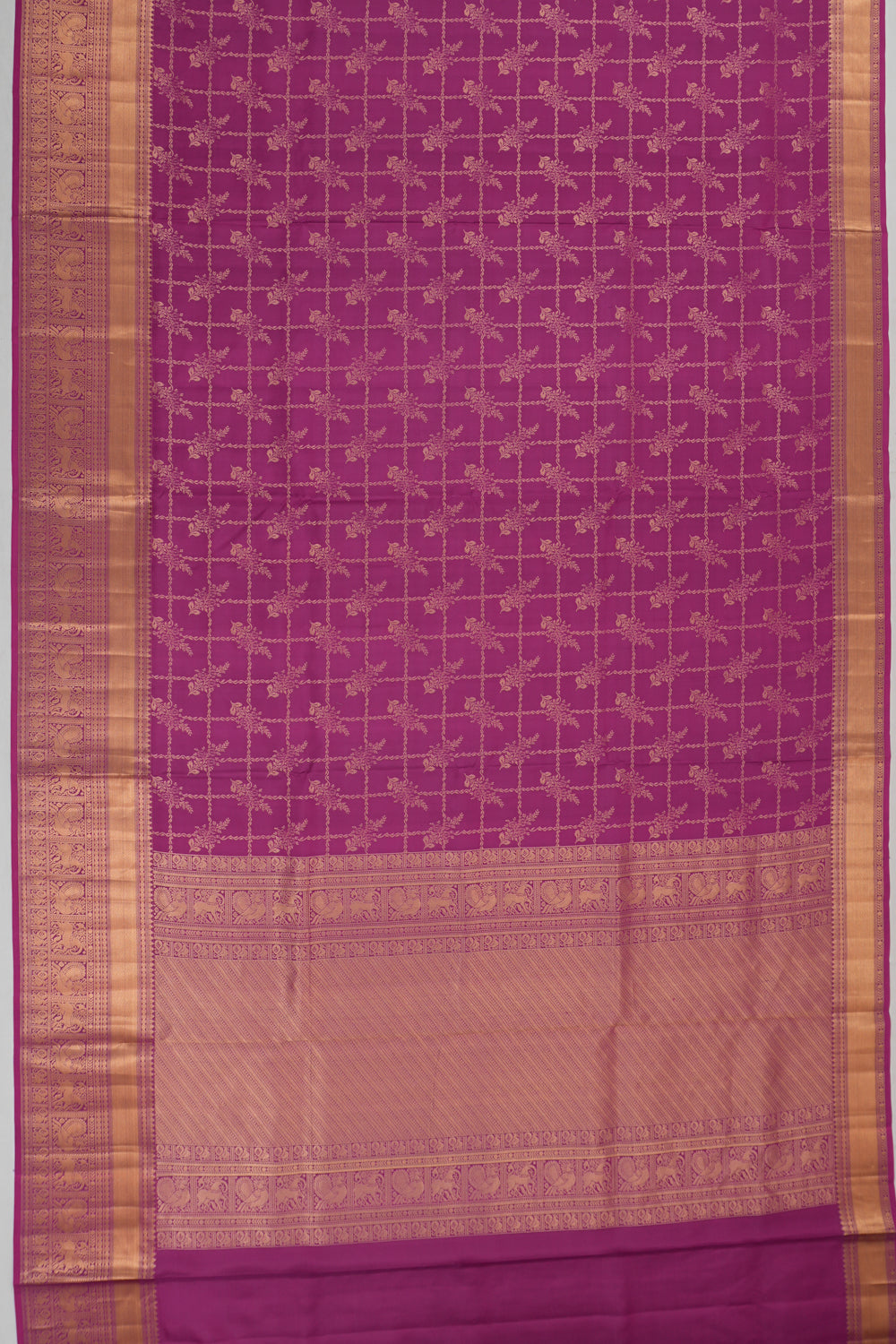 Coimbatore Soft Silk Brocade Purple Saree