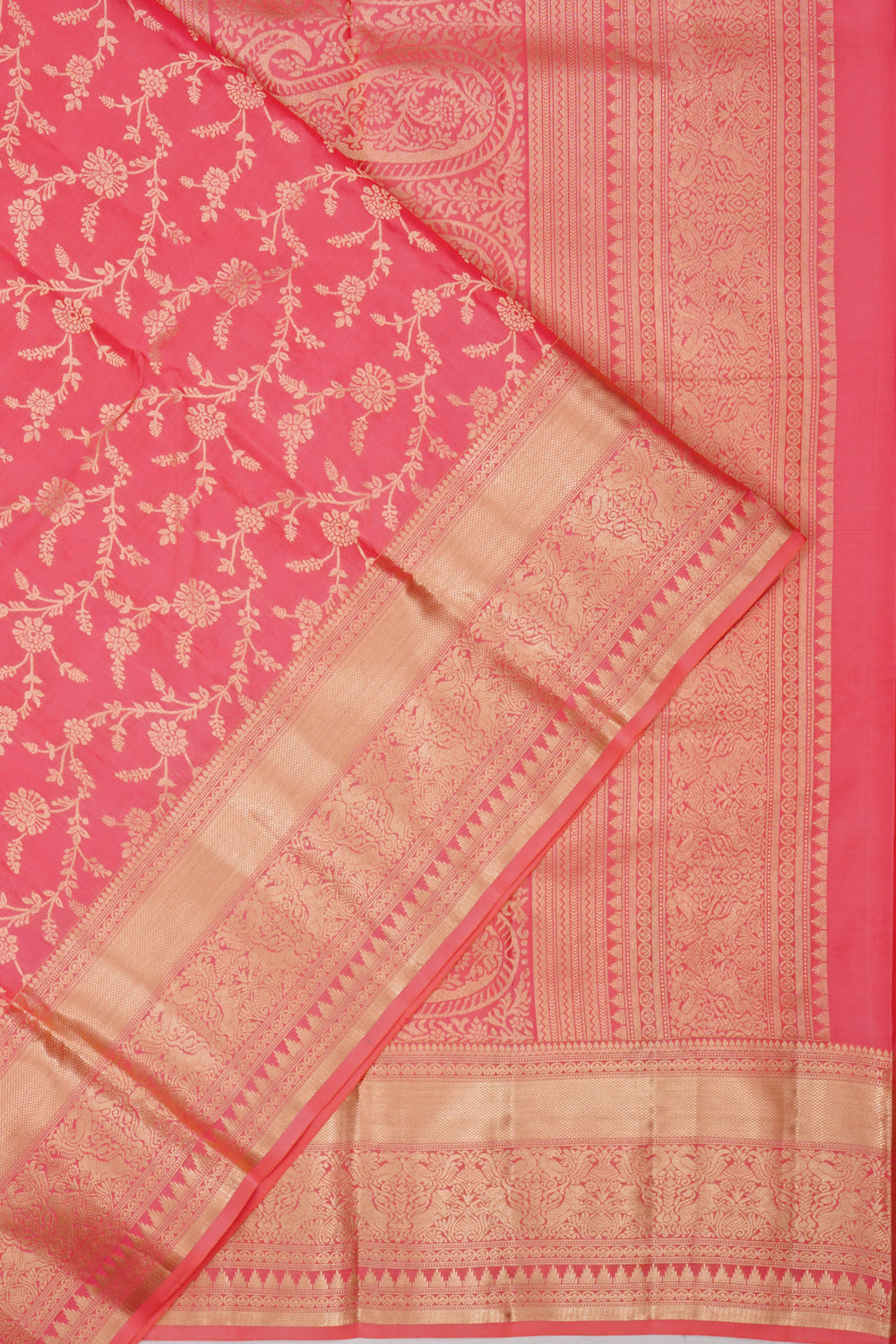 Coimbatore Silk Brocade Pink Saree